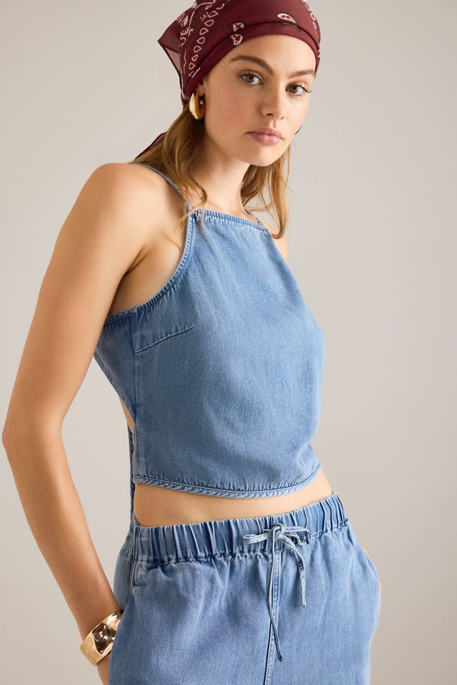 Samsoe Samsoe Sahoysa Denim-Look Trousers #4