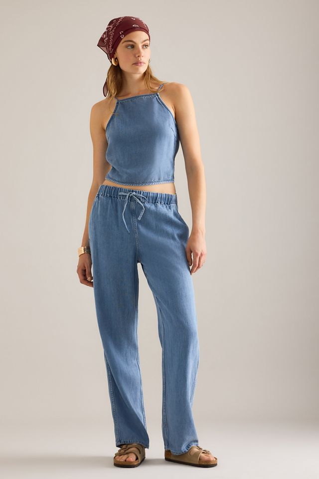 Samsoe Samsoe Sahoysa Denim-Look Trousers #5