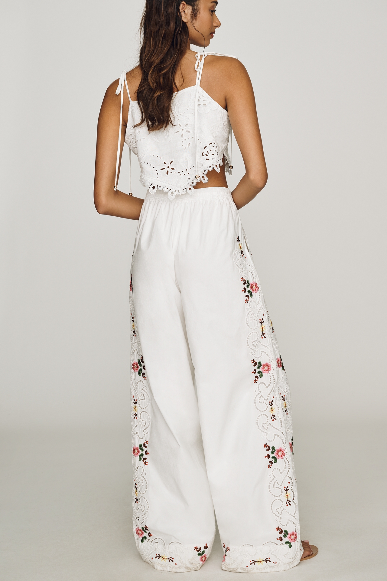 Essentiel Antwerp Janai Cotton Embroidered Pants