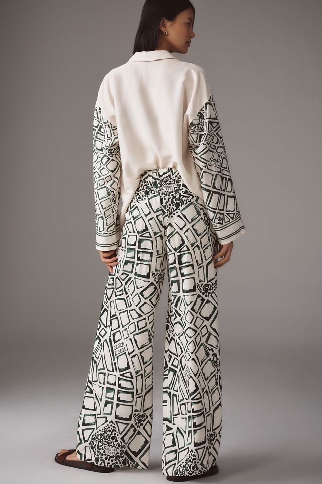 Scotch & Soda Eleni Printed Wide-Leg Pants #3
