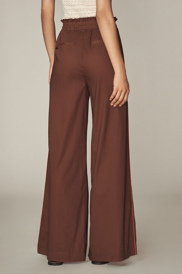Scotch & Soda Cotton Voile Wide-Leg Pull-On Pants #3