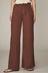 Scotch & Soda Cotton Voile Wide-Leg Pull-On Pants