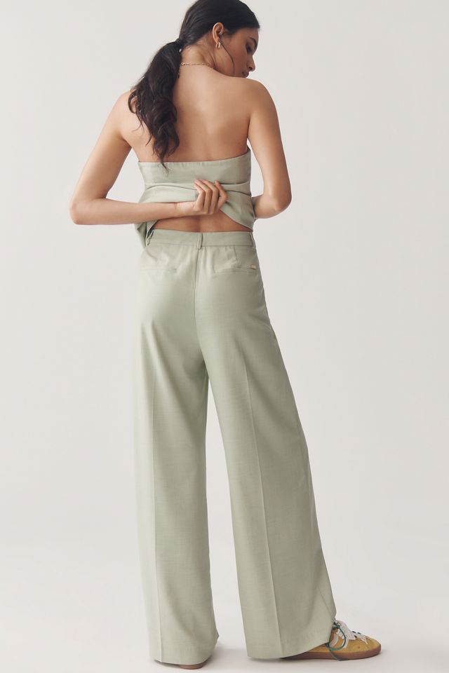 Scotch & Soda Rose High-Rise Pleated Wide-Leg Pants  #2