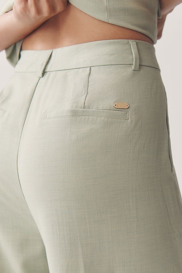 Scotch & Soda Rose High-Rise Pleated Wide-Leg Pants  #3