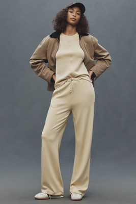 Scotch & Soda Knit Sweatpants In Neutral