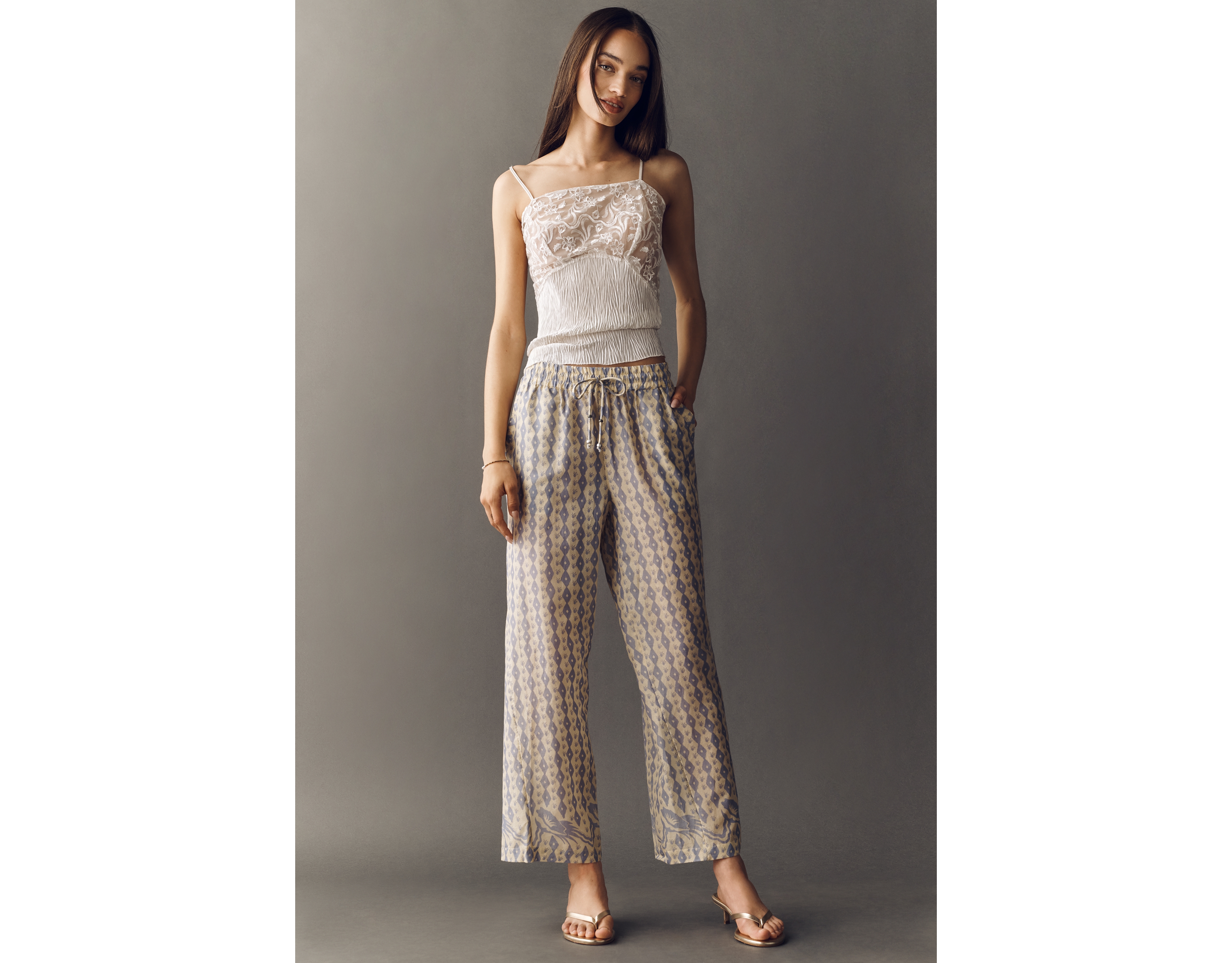 Scotch & Soda Gia 100% Cotton Printed Pants