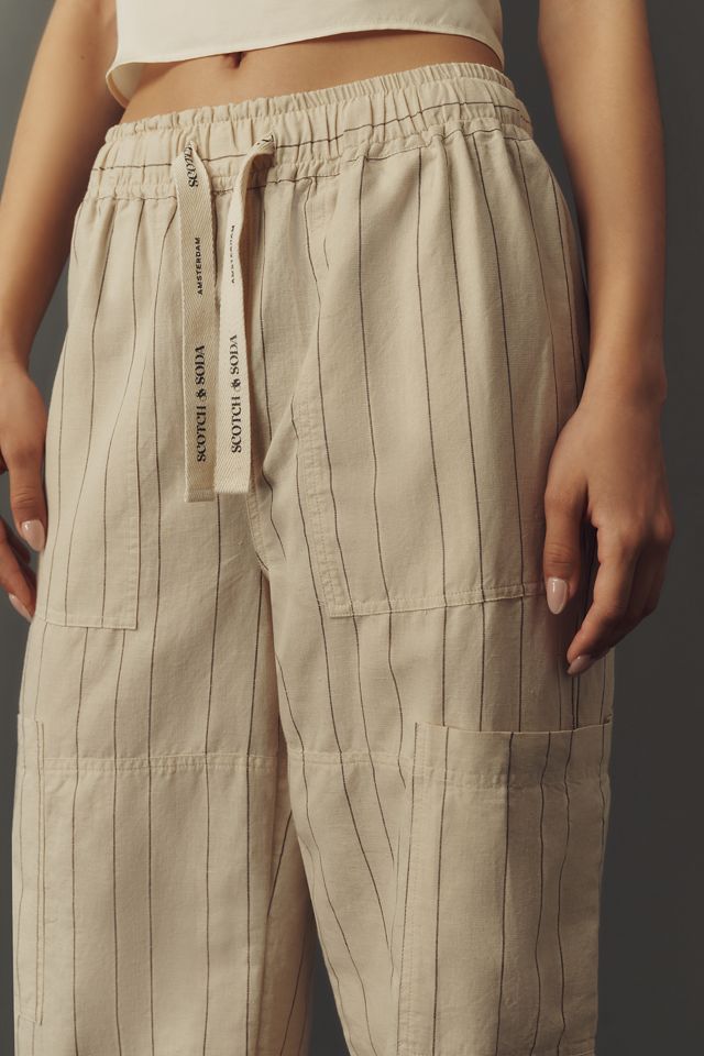 Scotch & Soda Cotton Linen Noa Wide-Leg Pants #1