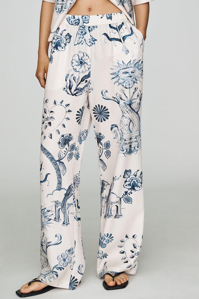 Scotch & Soda Gia Printed Wide-Leg Pants #1