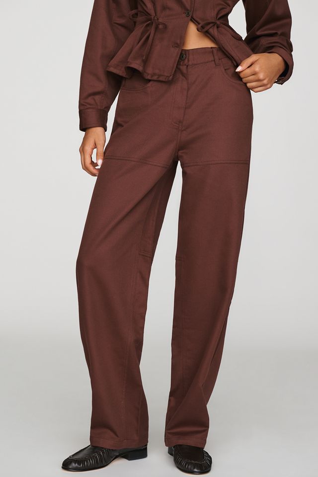 Scotch & Soda Lotus Linen Cotton High Rise Barrel Pants #1