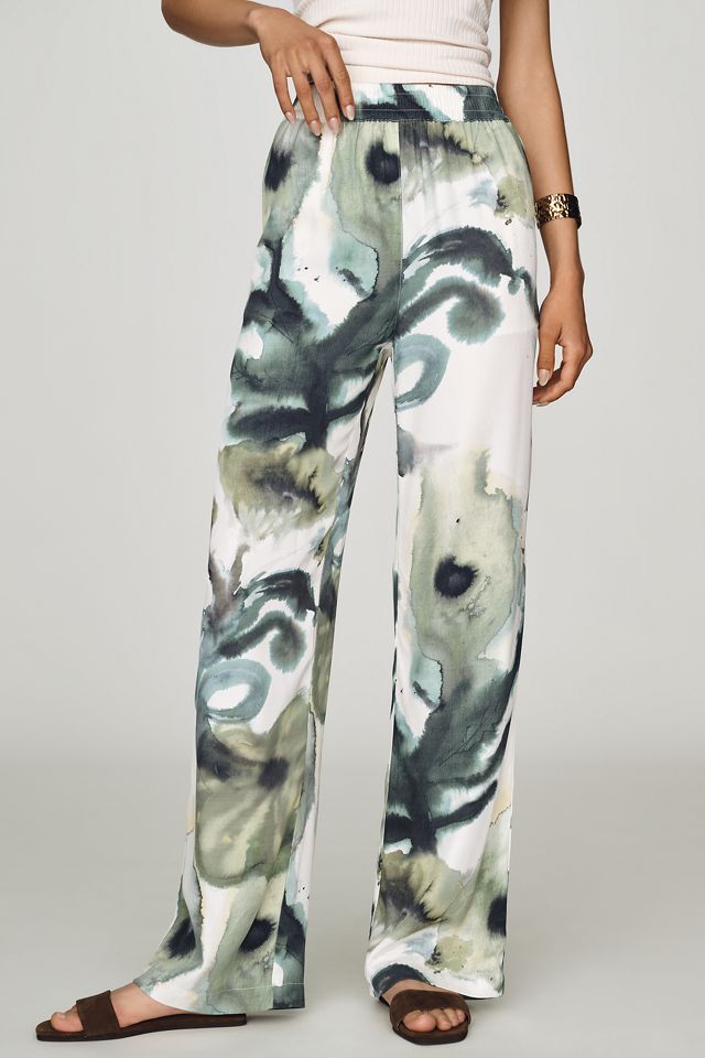 Scotch & Soda Printed Wide-Leg Pants #1
