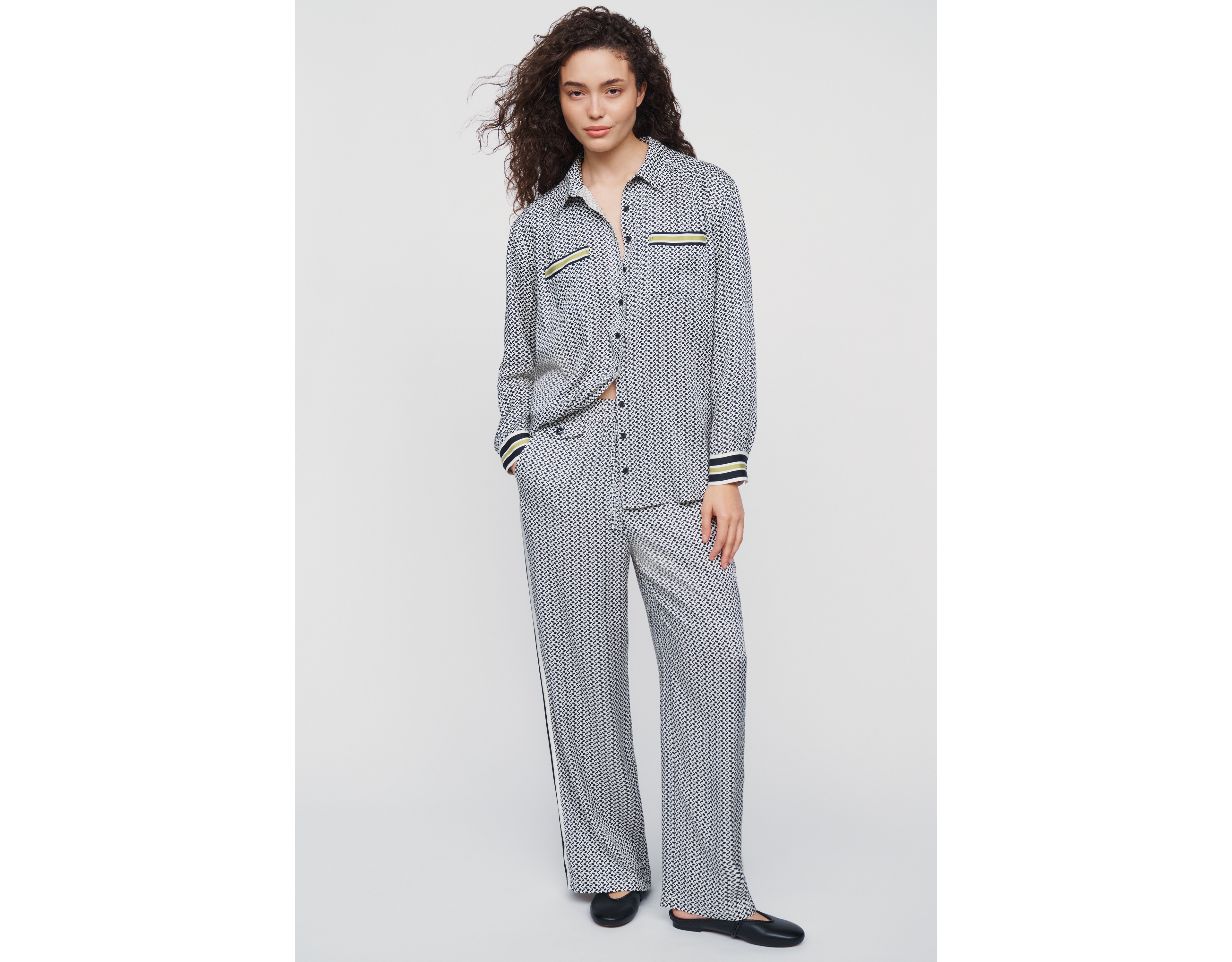 Maeve Brooklin Pull On Wide Leg Pants