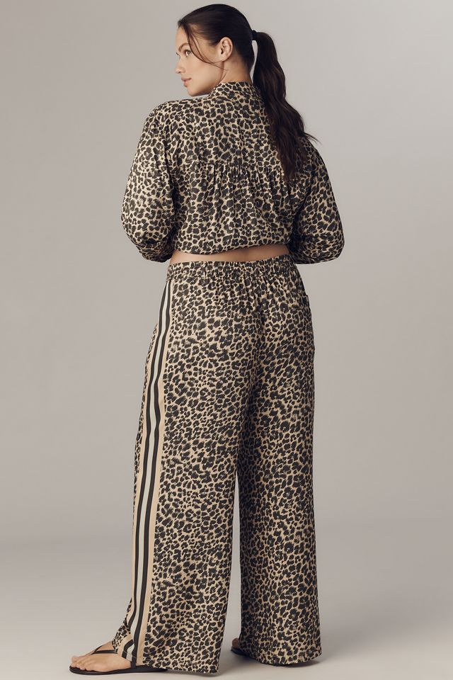 The Brooklin Tie-Front Printed Pull-On Pants by Maeve #7