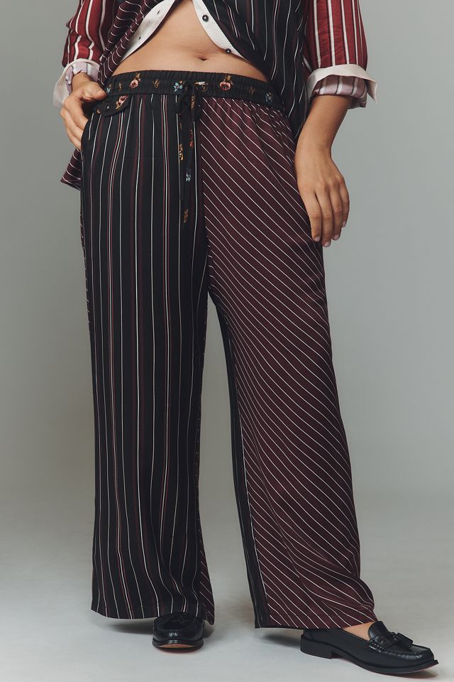 The Brooklin Tie-Front Printed Pull-On Pants by Maeve #6