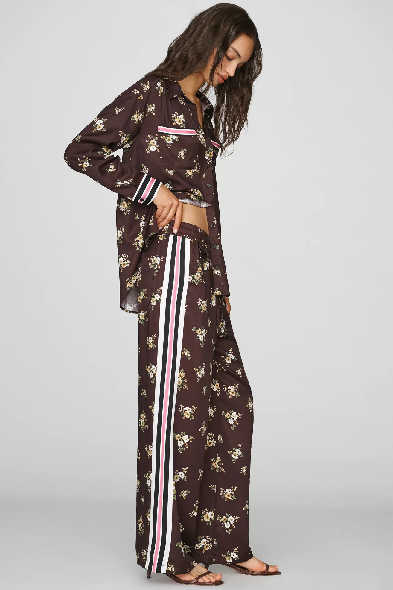 Maeve Brooklin Pull On Wide Leg Pants
