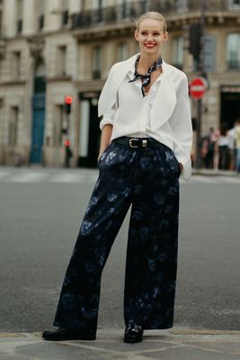The Somerset Jacquard Full-Length Pull-On Pants