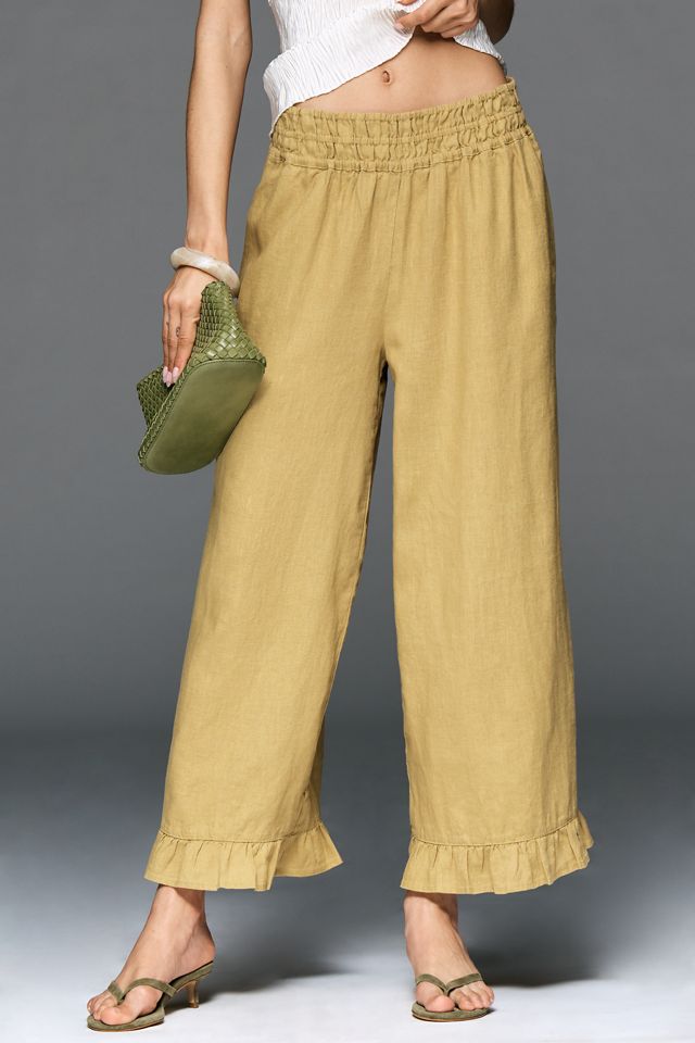 Somerset Linen Petticoat Crop Pants #1