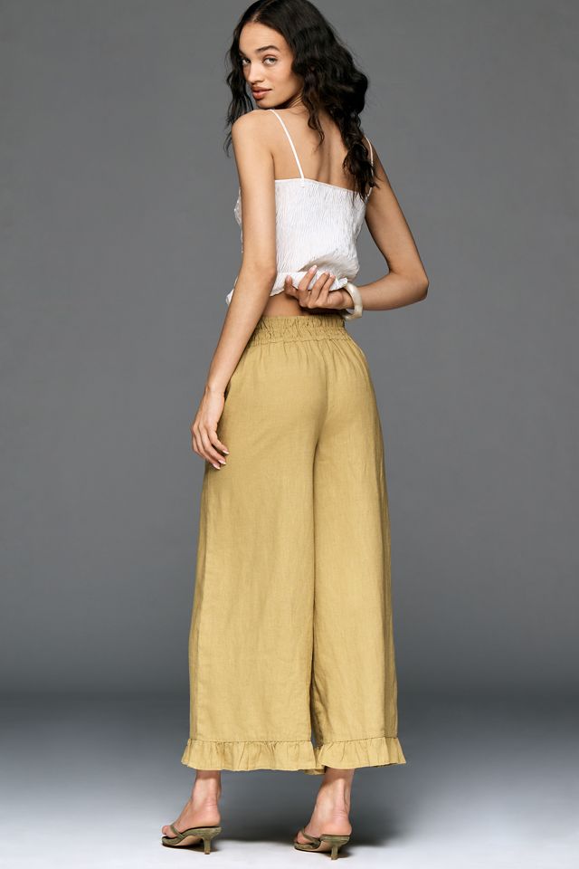 Somerset Linen Petticoat Crop Pants #2