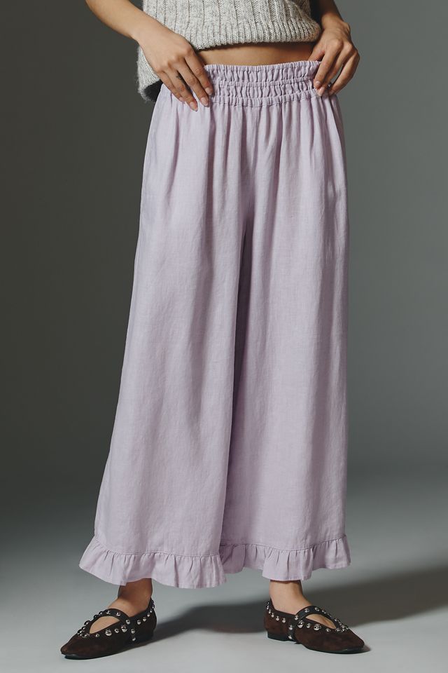 Somerset Linen Petticoat Crop Pants #1