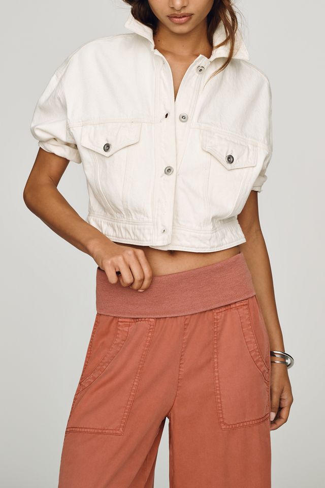 Pilcro Wide-Leg Fold-Over Pants #1