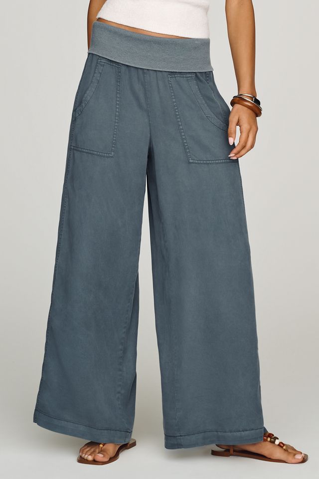 Pilcro Wide-Leg Fold-Over Pants #3