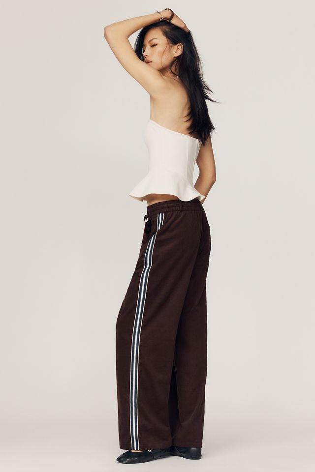 Pantalones de Pana de Pierna Ancha y Tiro Alto Brooklin de Maeve #4