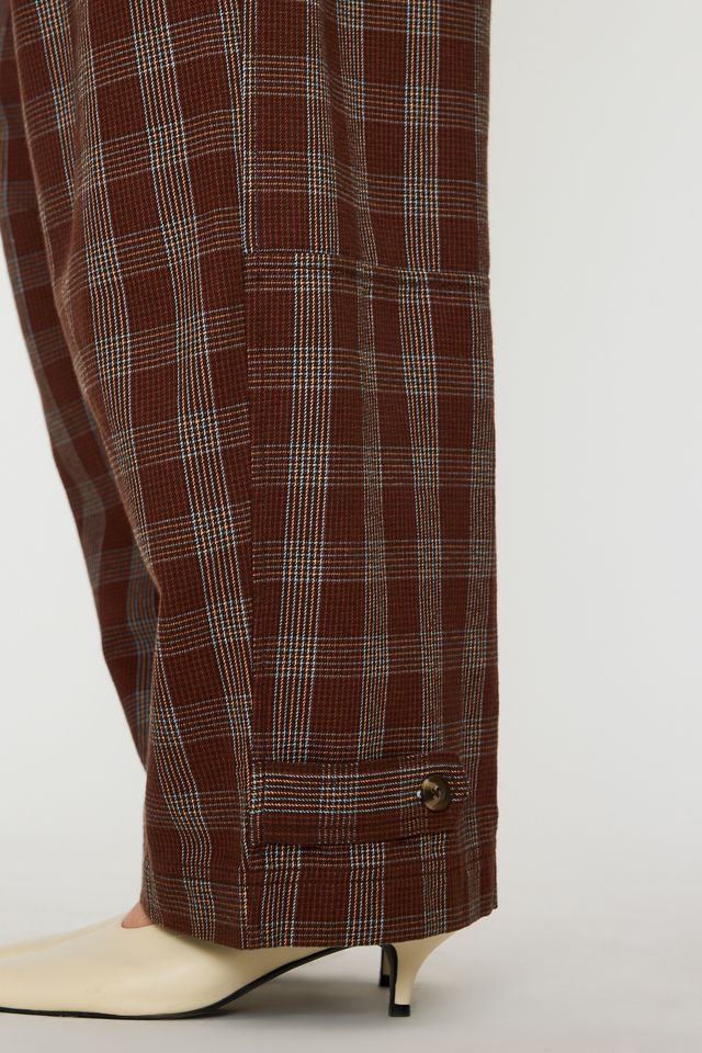 Pantalones de Barril Cepillados a Cuadros Billie By Anthropologie #5