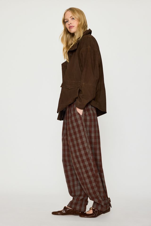 Pantalones de Barril Cepillados a Cuadros Billie By Anthropologie #2