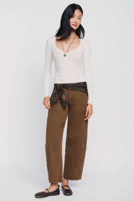 Pilcro Tapered Wide Leg Pants by Anthropologie