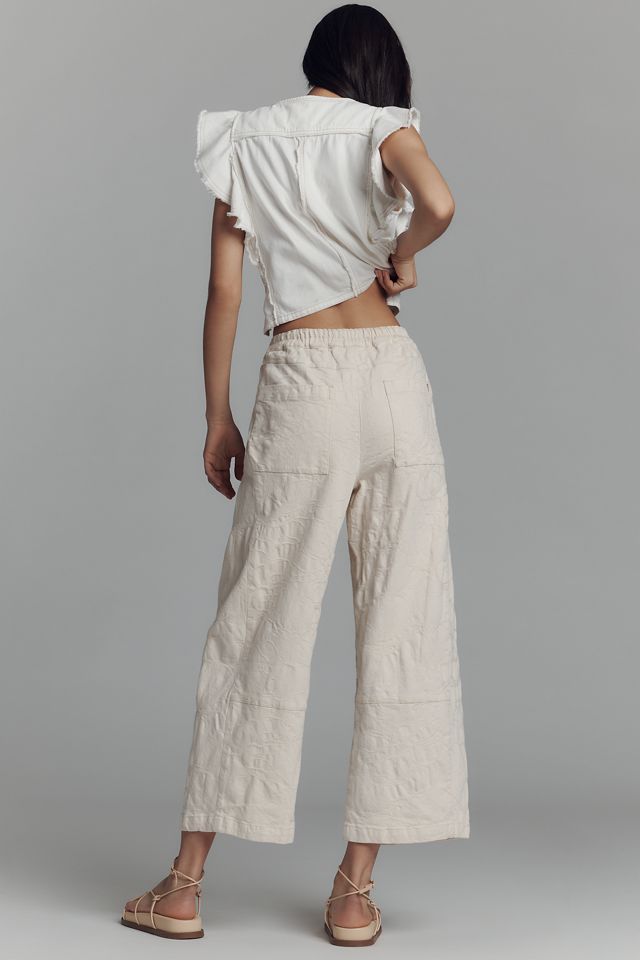 The Izzie Relaxed Pull-On Barrel Pants by Pilcro: Jacquard Edition #3