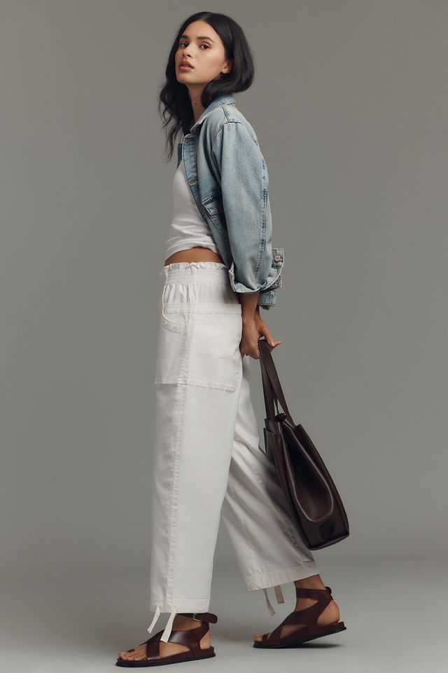 Pilcro Crop Wide-Leg Workwear Pants #3