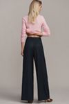 Maeve Linen Wide-Leg Trouser Pants
