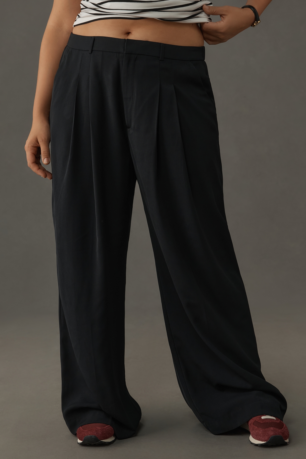 Maeve Wide-Leg Trouser Pants