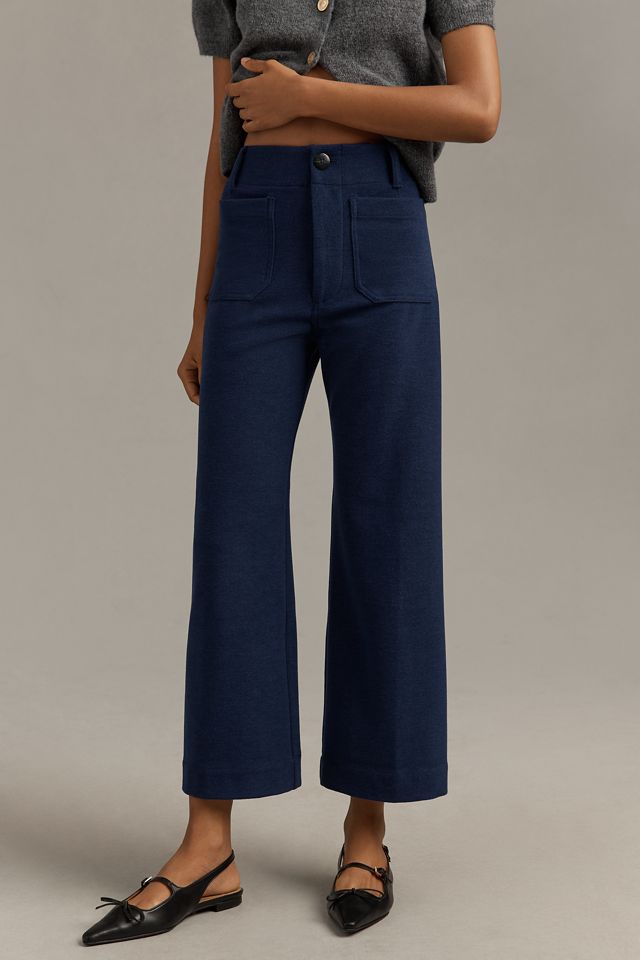 The Colette Brushed Knit Crop Wide-Leg Pants by Maeve #1