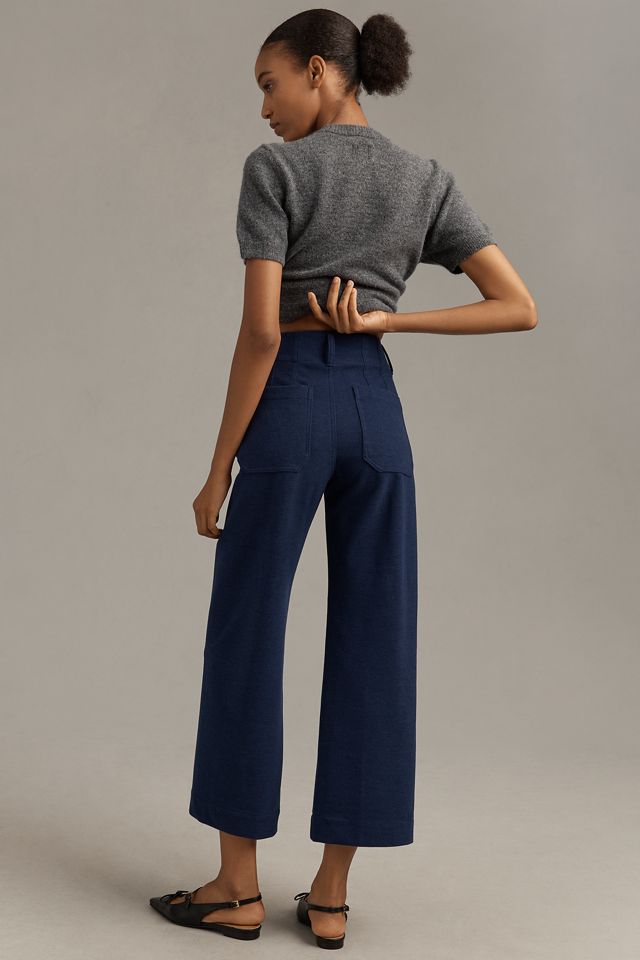 The Colette Brushed Knit Crop Wide-Leg Pants by Maeve #2