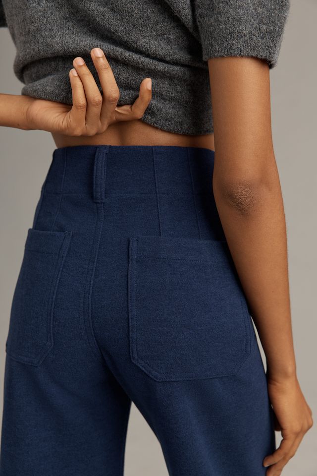 The Colette Brushed Knit Crop Wide-Leg Pants by Maeve #3