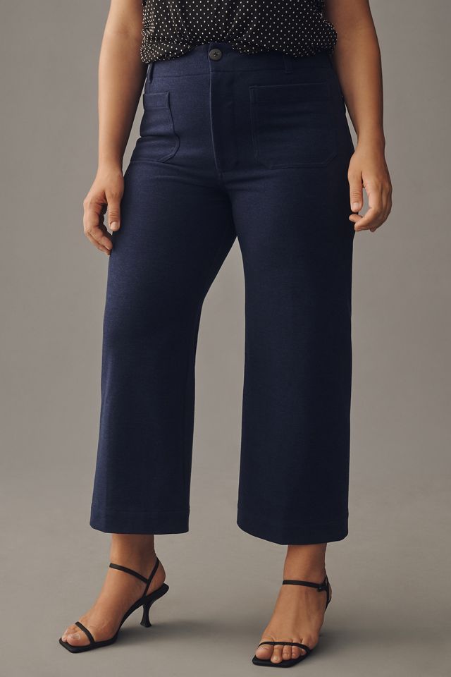 The Colette Brushed Knit Crop Wide-Leg Pants by Maeve #5