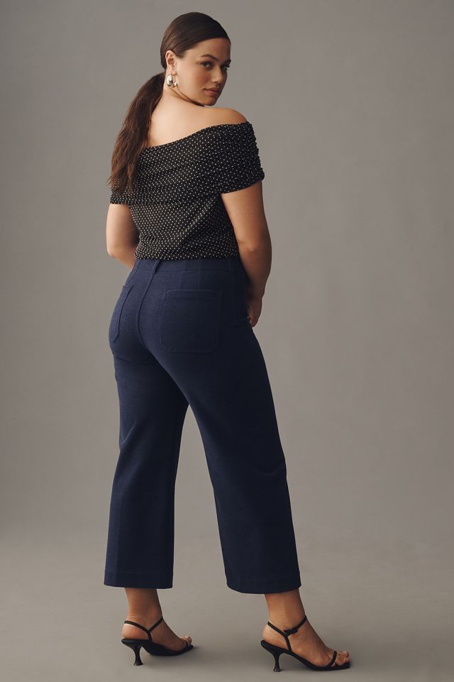 The Colette Brushed Knit Crop Wide-Leg Pants by Maeve #7