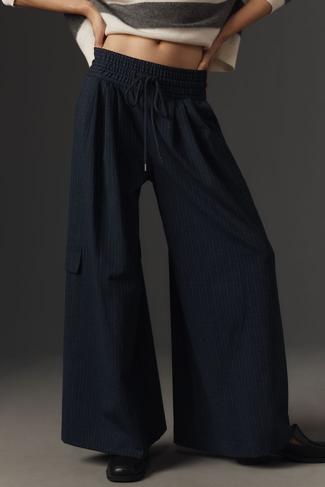 Maeve Wide-Leg Menswear Pants #1
