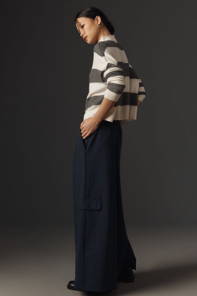 Maeve Wide-Leg Menswear Pants #4