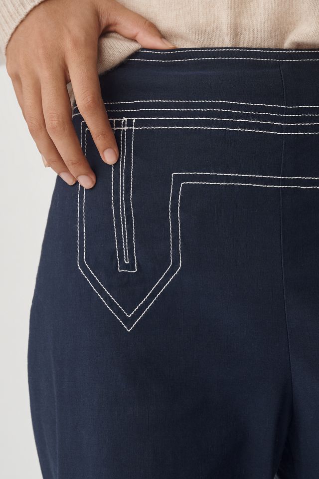 The Colette Sailor Crop Wide-Leg Pants by Maeve #2