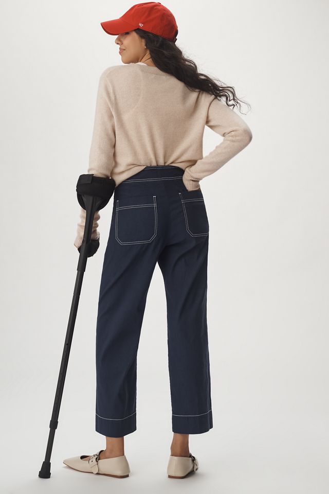The Colette Sailor Crop Wide-Leg Pants by Maeve #3