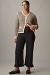 The Colette Cropped Wide-Leg Pants by Maeve: Ruffled Edition