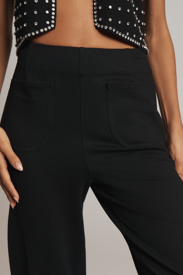 The Colette Ruffle-Hem Crop Wide-Leg Pants by Maeve #5