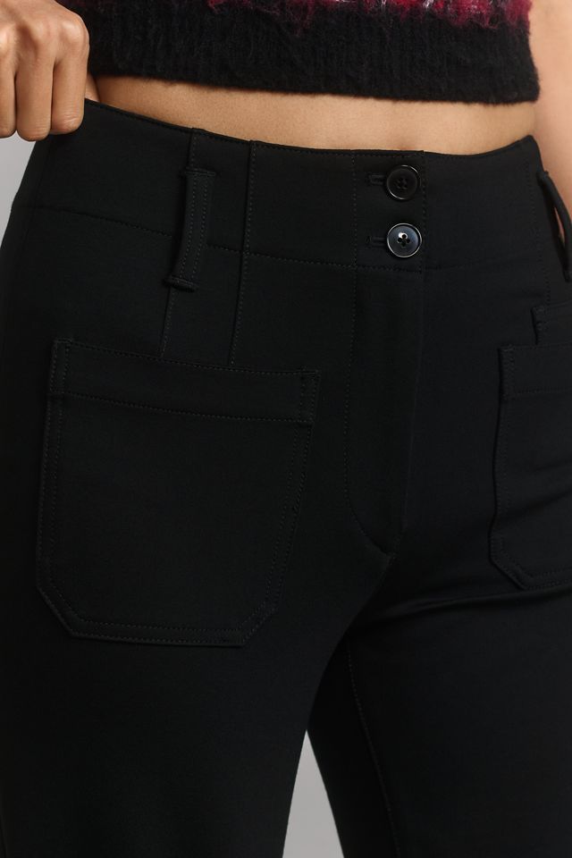 The Junie High-Rise Wide-Leg Flare Pants by Maeve #3