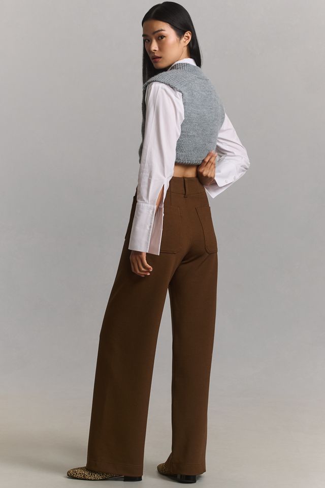 The Colette Knit Full-Length Wide-Leg Pants by Maeve #2