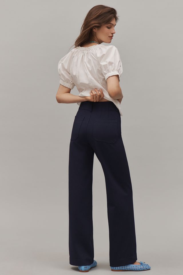 The Colette Knit Full-Length Wide-Leg Pants by Maeve #2