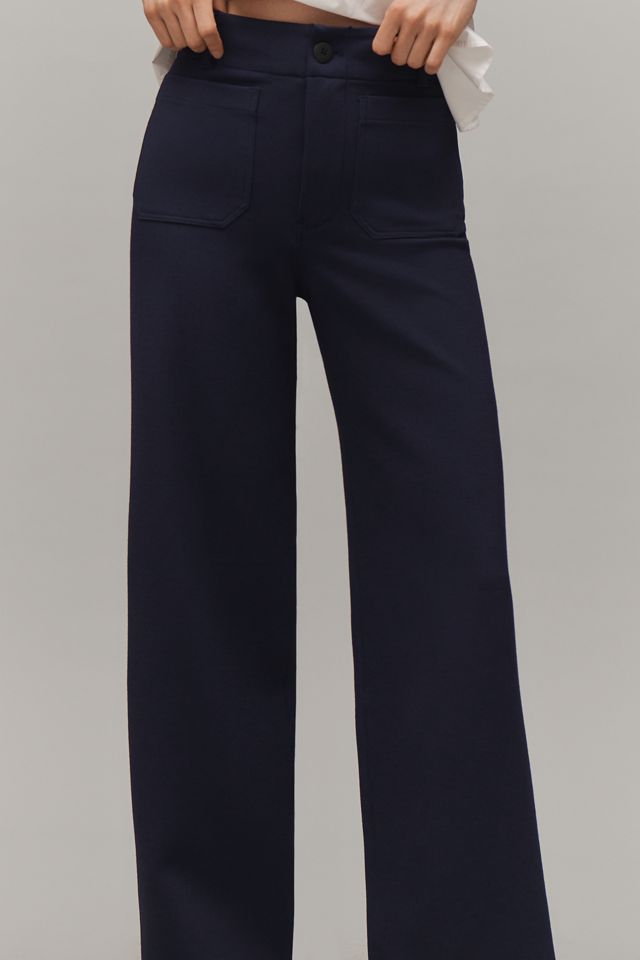 The Colette Knit Full-Length Wide-Leg Pants by Maeve #3