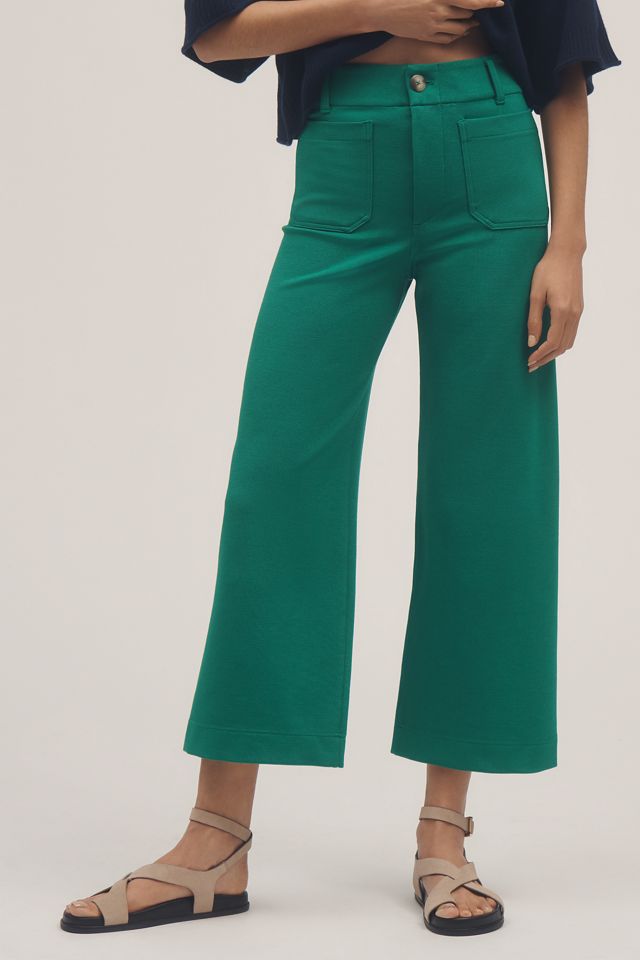 The Colette Knit Crop Wide-Leg Pants by Maeve #1
