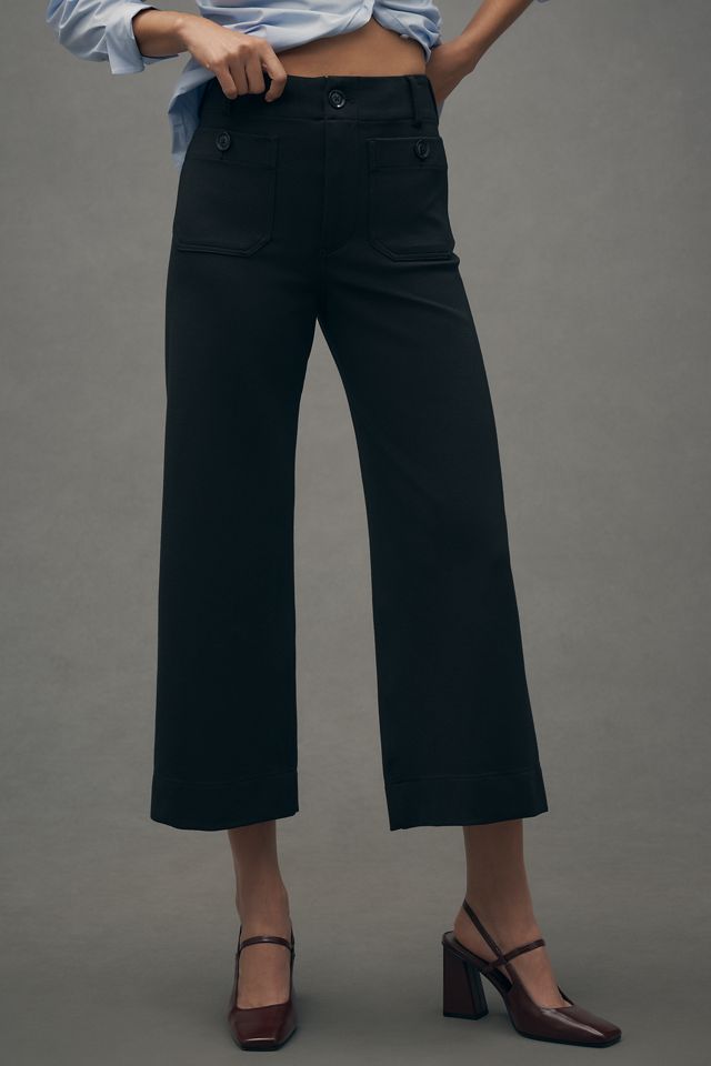 The Colette Knit Crop Wide-Leg Pants by Maeve #1