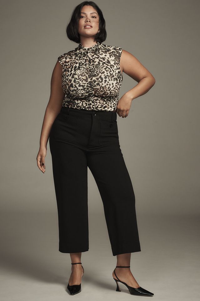 The Colette Knit Crop Wide-Leg Pants by Maeve #4